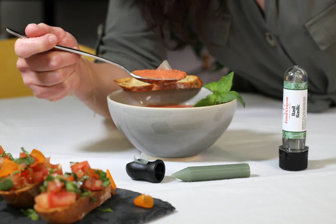 Watermelon Gazpacho | Basil Crayon