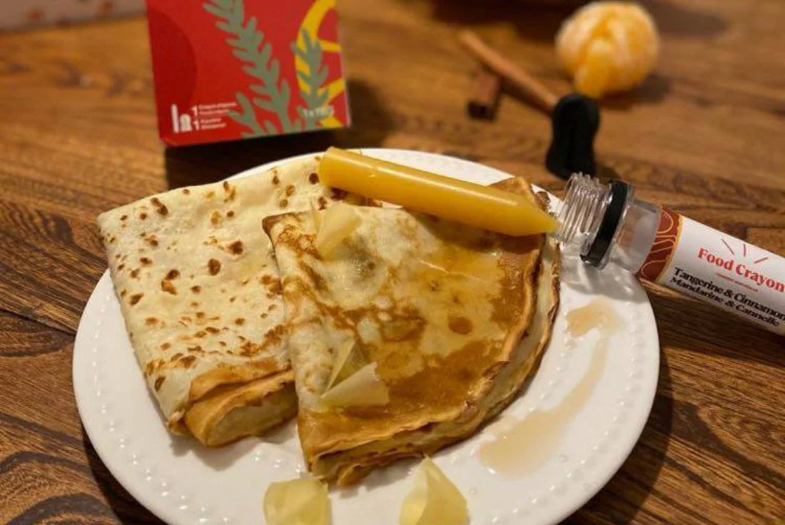 Maple Syrup Crepes | Tangerine & Cinnamon Food Crayon