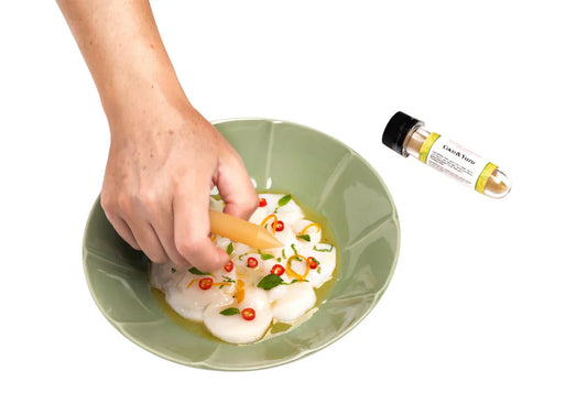 Scallop Ceviche | Coco Yuzu Crayon
