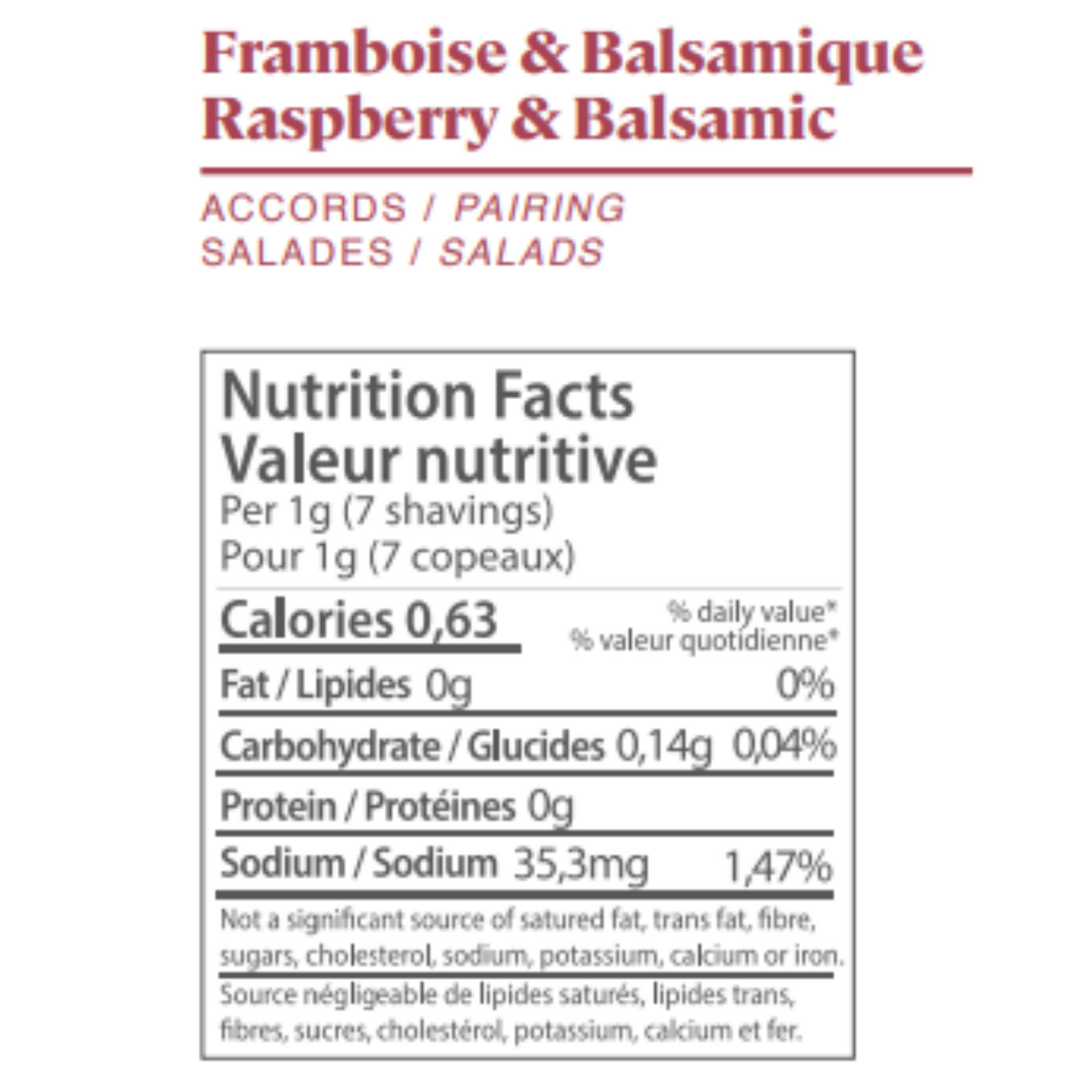 UNO | FRAMBOISE & BALSAMIQUE