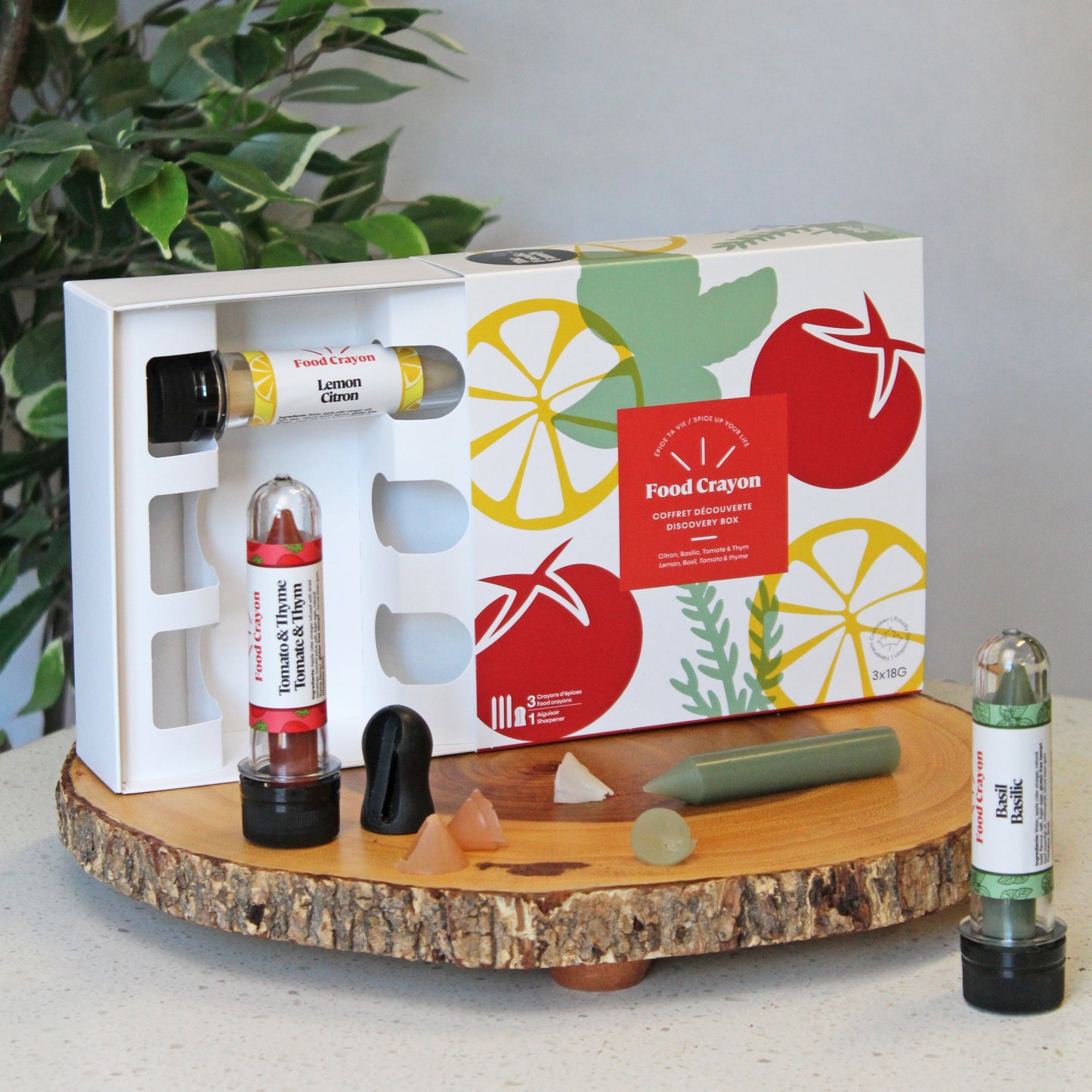 TRIO DÉCOUVERTE | Citron, basilic, tomate et thym