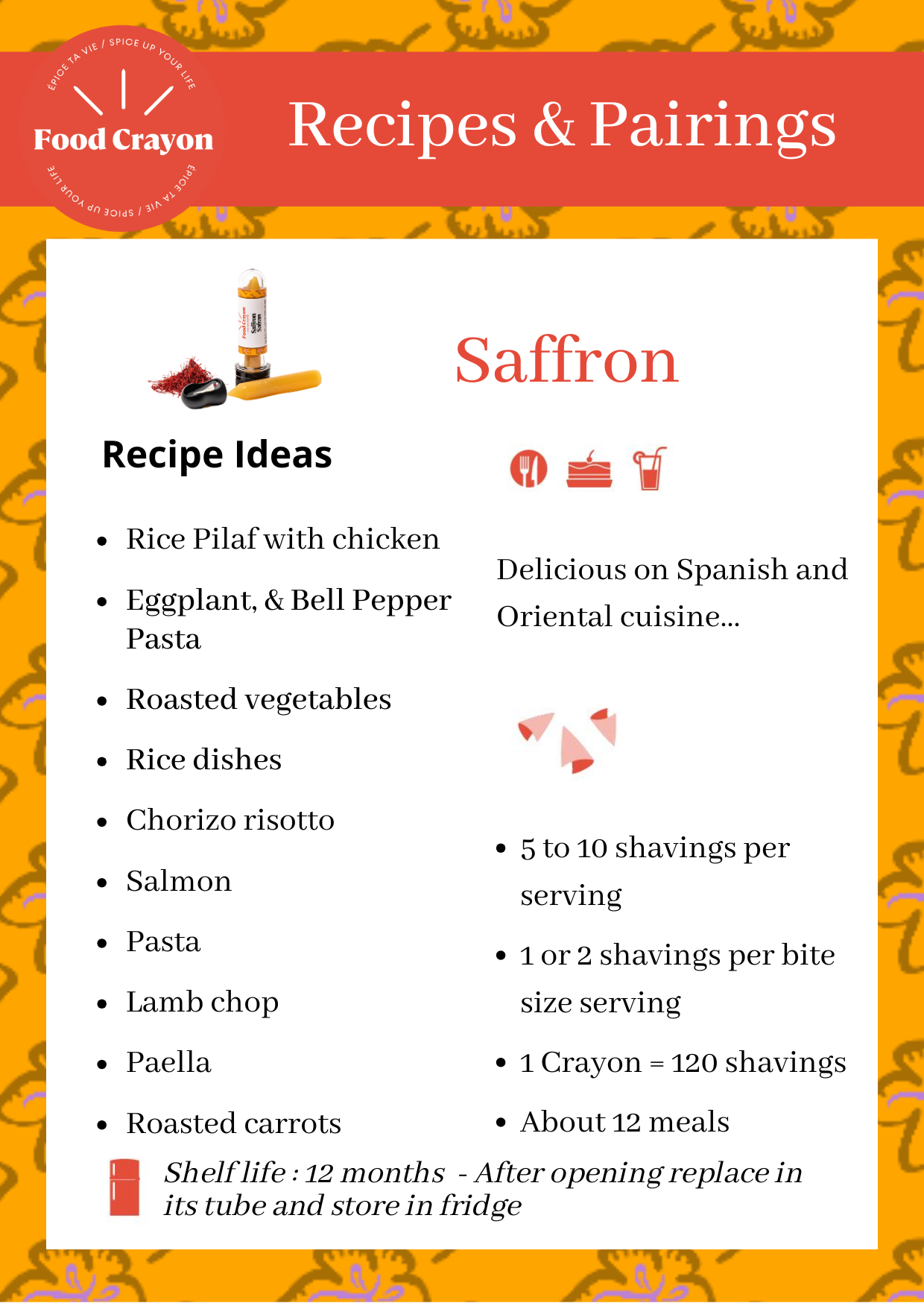 DUO DE TAPAS | Safran et Piment & Ail