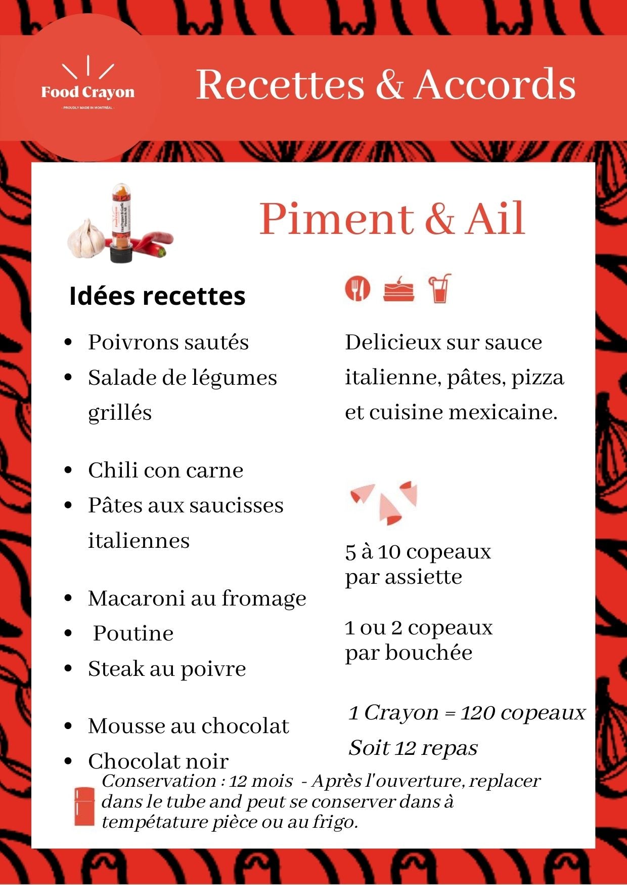 DUO DE TAPAS | Safran et Piment & Ail