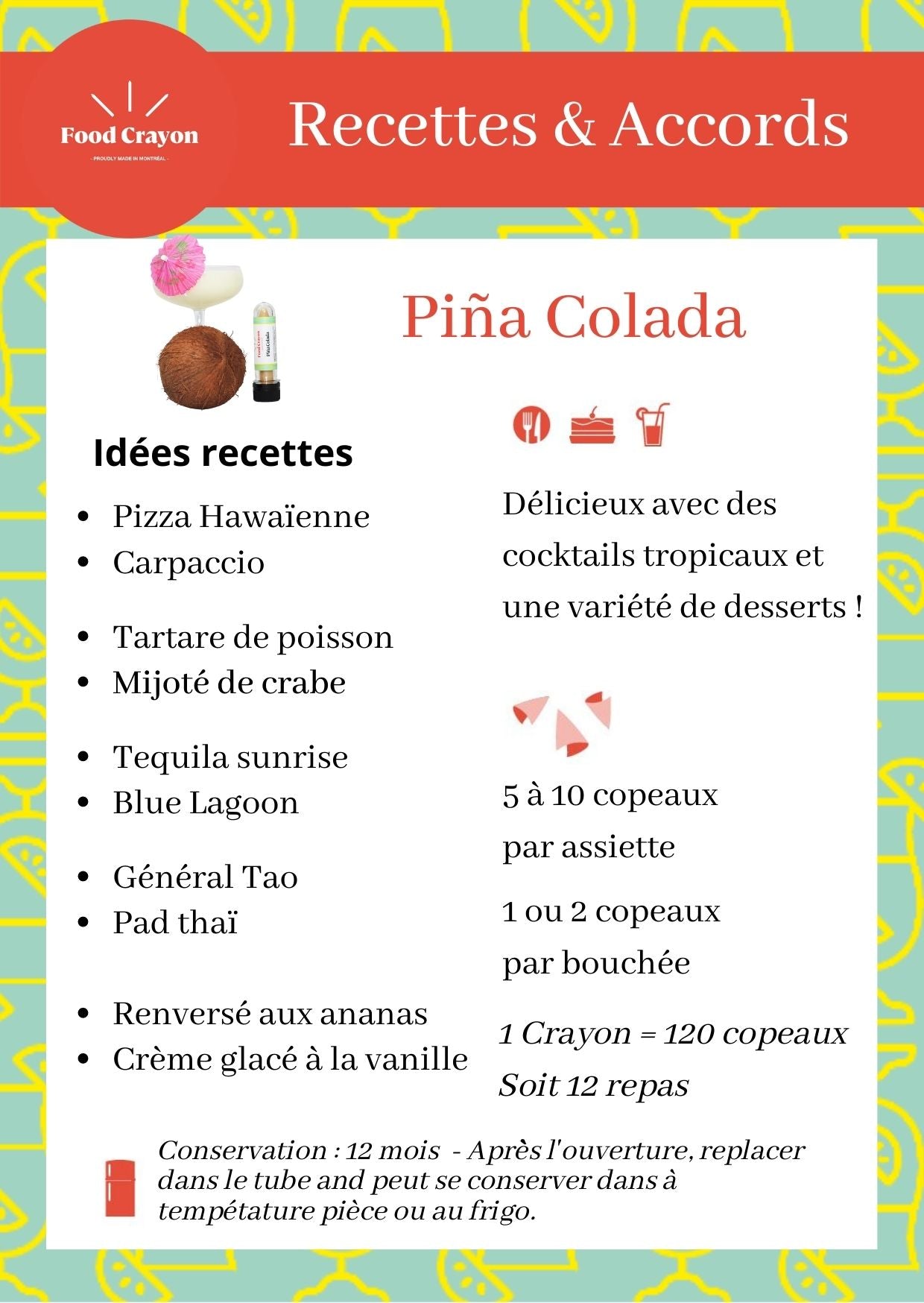 DUO COCKTAILS | Piña Colada et Lime