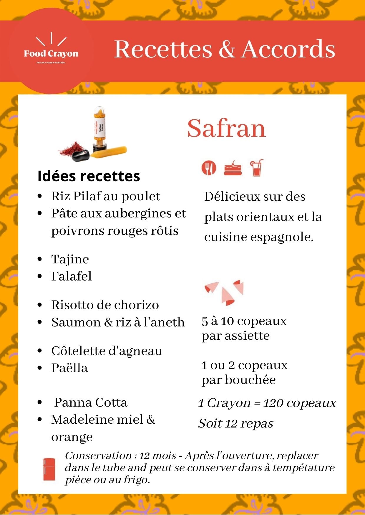 DUO DE TAPAS | Safran et Piment & Ail