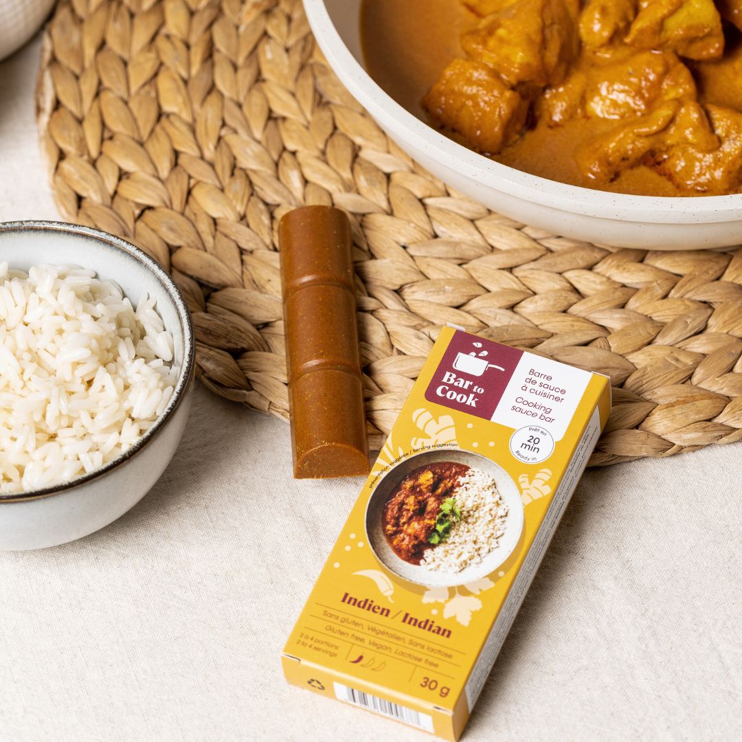 Combo indien | Crayon alimentaire à la mangue épicée et bar indien à cuisiner